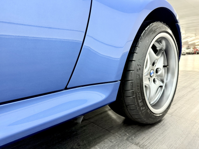 2002 BMW M Roadster in Estoril Blue Metallic over Estoril Blue & Black Nappa