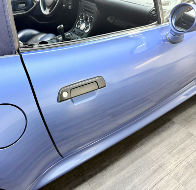 2002 BMW M Roadster in Estoril Blue Metallic over Estoril Blue & Black Nappa