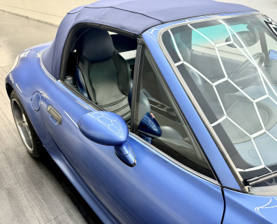 2002 BMW M Roadster in Estoril Blue Metallic over Estoril Blue & Black Nappa