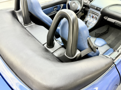 2002 BMW M Roadster in Estoril Blue Metallic over Estoril Blue & Black Nappa