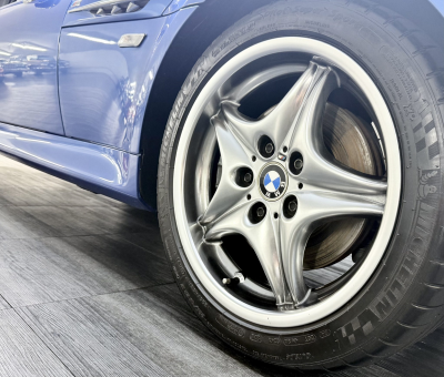 2002 BMW M Roadster in Estoril Blue Metallic over Estoril Blue & Black Nappa