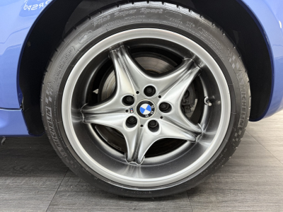 2002 BMW M Roadster in Estoril Blue Metallic over Estoril Blue & Black Nappa