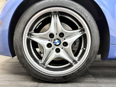 2002 BMW M Roadster in Estoril Blue Metallic over Estoril Blue & Black Nappa