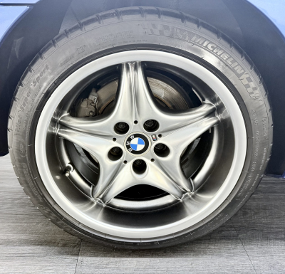 2002 BMW M Roadster in Estoril Blue Metallic over Estoril Blue & Black Nappa