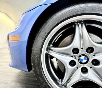 2002 BMW M Roadster in Estoril Blue Metallic over Estoril Blue & Black Nappa