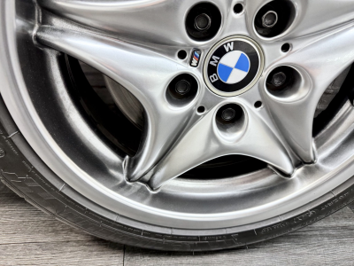 2002 BMW M Roadster in Estoril Blue Metallic over Estoril Blue & Black Nappa