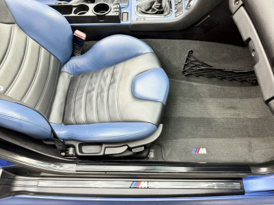 2002 BMW M Roadster in Estoril Blue Metallic over Estoril Blue & Black Nappa