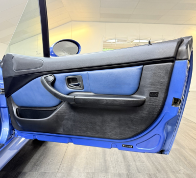 2002 BMW M Roadster in Estoril Blue Metallic over Estoril Blue & Black Nappa