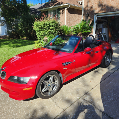 2002 BMW M Roadster in Imola Red 2 over Dark Gray & Black Nappa