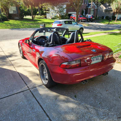 2002 BMW M Roadster in Imola Red 2 over Dark Gray & Black Nappa