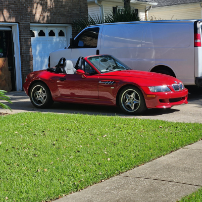 2002 BMW M Roadster in Imola Red 2 over Dark Gray & Black Nappa