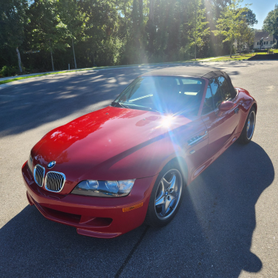 2002 BMW M Roadster in Imola Red 2 over Dark Gray & Black Nappa