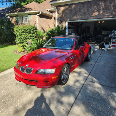 2002 BMW M Roadster in Imola Red 2 over Dark Gray & Black Nappa