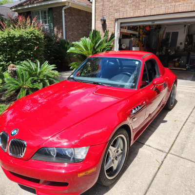 2002 BMW M Roadster in Imola Red 2 over Dark Gray & Black Nappa