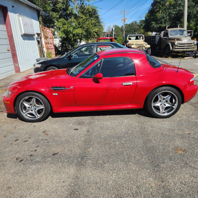 2002 BMW M Roadster in Imola Red 2 over Dark Gray & Black Nappa