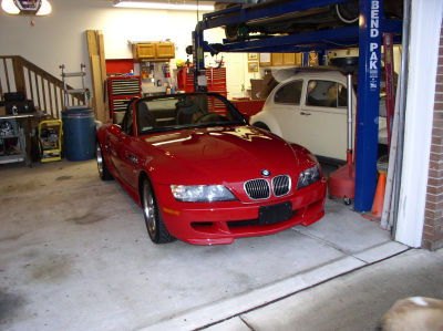 2002 BMW M Roadster in Imola Red 2 over Dark Gray & Black Nappa
