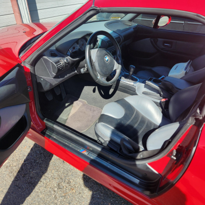 2002 BMW M Roadster in Imola Red 2 over Dark Gray & Black Nappa