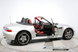 2002 BMW M Roadster in Titanium Silver Metallic over Imola Red & Black Nappa