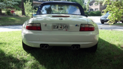 2002 BMW M Roadster in Alpine White 3 over Estoril Blue & Black Nappa