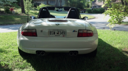 2002 BMW M Roadster in Alpine White 3 over Estoril Blue & Black Nappa