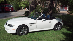 2002 BMW M Roadster in Alpine White 3 over Estoril Blue & Black Nappa