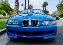 2002 BMW M Roadster in Laguna Seca Blue over Dark Gray & Black Nappa