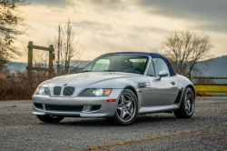 2002 BMW M Roadster in Titanium Silver Metallic over Estoril Blue & Black Nappa