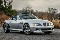 2002 BMW M Roadster in Titanium Silver Metallic over Estoril Blue & Black Nappa