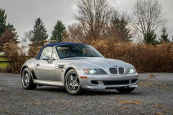 2002 BMW M Roadster in Titanium Silver Metallic over Estoril Blue & Black Nappa