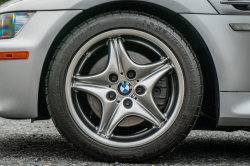 2002 BMW M Roadster in Titanium Silver Metallic over Estoril Blue & Black Nappa