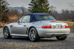 2002 BMW M Roadster in Titanium Silver Metallic over Estoril Blue & Black Nappa