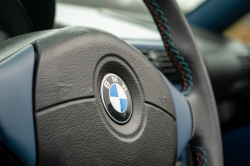 2002 BMW M Roadster in Titanium Silver Metallic over Estoril Blue & Black Nappa