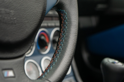 2002 BMW M Roadster in Titanium Silver Metallic over Estoril Blue & Black Nappa