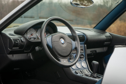 2002 BMW M Roadster in Titanium Silver Metallic over Estoril Blue & Black Nappa