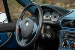 2002 BMW M Roadster in Titanium Silver Metallic over Estoril Blue & Black Nappa