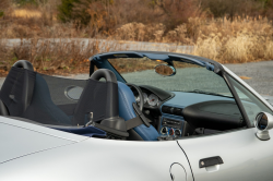 2002 BMW M Roadster in Titanium Silver Metallic over Estoril Blue & Black Nappa
