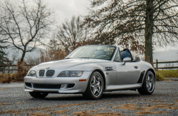 2002 BMW M Roadster in Titanium Silver Metallic over Estoril Blue & Black Nappa