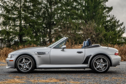 2002 BMW M Roadster in Titanium Silver Metallic over Estoril Blue & Black Nappa