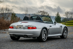 2002 BMW M Roadster in Titanium Silver Metallic over Estoril Blue & Black Nappa