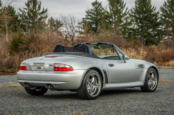 2002 BMW M Roadster in Titanium Silver Metallic over Estoril Blue & Black Nappa