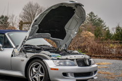 2002 BMW M Roadster in Titanium Silver Metallic over Estoril Blue & Black Nappa