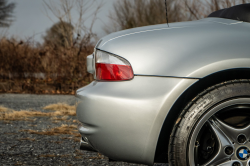 2002 BMW M Roadster in Titanium Silver Metallic over Estoril Blue & Black Nappa