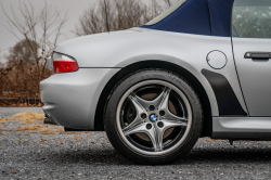 2002 BMW M Roadster in Titanium Silver Metallic over Estoril Blue & Black Nappa