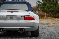 2002 BMW M Roadster in Titanium Silver Metallic over Estoril Blue & Black Nappa