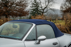 2002 BMW M Roadster in Titanium Silver Metallic over Estoril Blue & Black Nappa