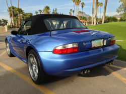 2002 BMW M Roadster in Estoril Blue Metallic over Black Nappa