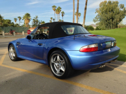 2002 BMW M Roadster in Estoril Blue Metallic over Black Nappa