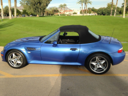 2002 BMW M Roadster in Estoril Blue Metallic over Black Nappa