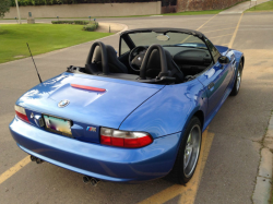 2002 BMW M Roadster in Estoril Blue Metallic over Black Nappa