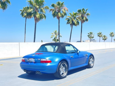 2002 BMW M Roadster in Estoril Blue Metallic over Black Nappa